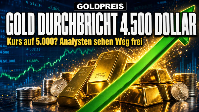 Gold-Explosion über 4.500 Dollar: Kurs auf die 5.000?