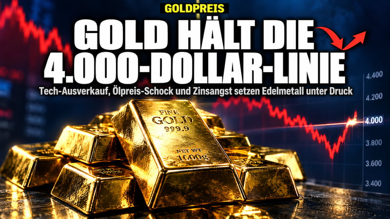 Gold hält die 4.000-Dollar-Festung: Wer zuckt zuerst?