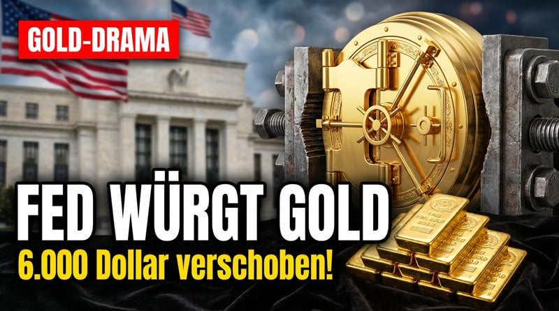 Gold im Würgegriff der Fed: Warum die 6.000-Dollar-Marke nur aufgeschoben, nicht aufgehoben ist