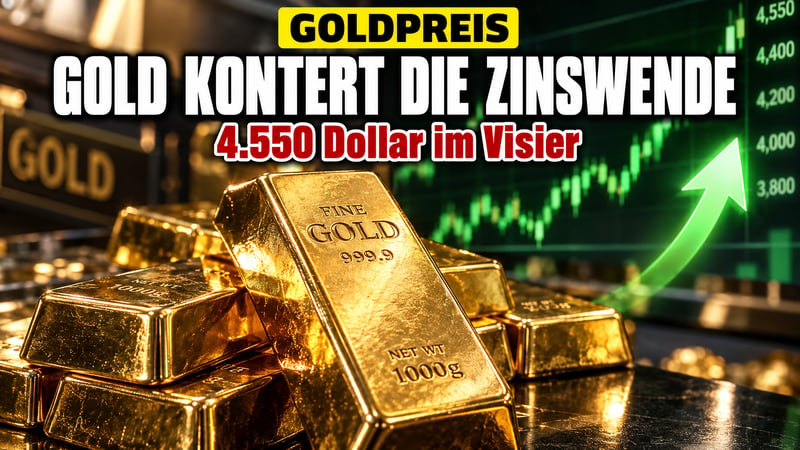 Gold kontert die Zinswende: Kurs 4.550 Dollar im Visier!
