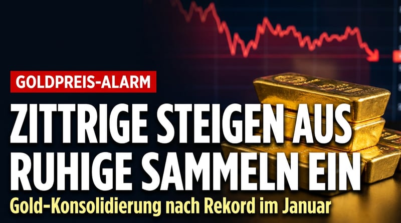 Gold nach dem Januar-Rekord: Warum die Zittrigen jetzt aussteigen â und die Ruhigen einsammeln