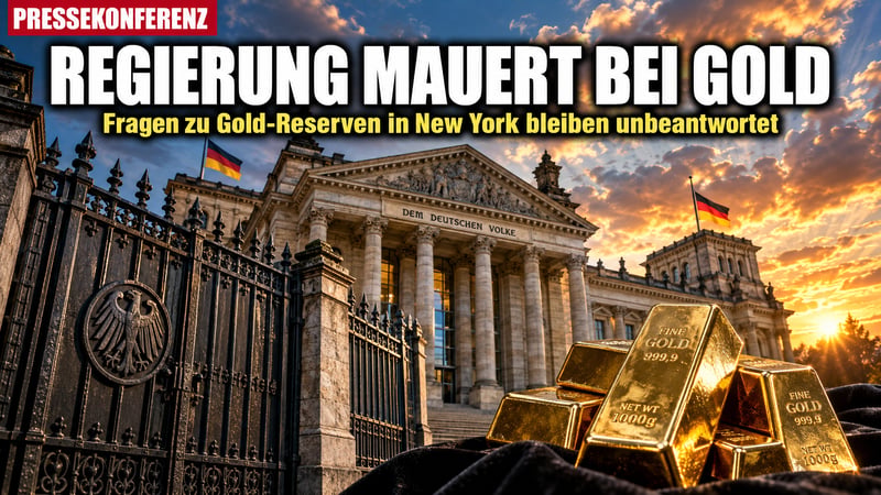 Gold, Nord Stream, AfD: Merz-Regierung mauert vor der Hauptstadtpresse!