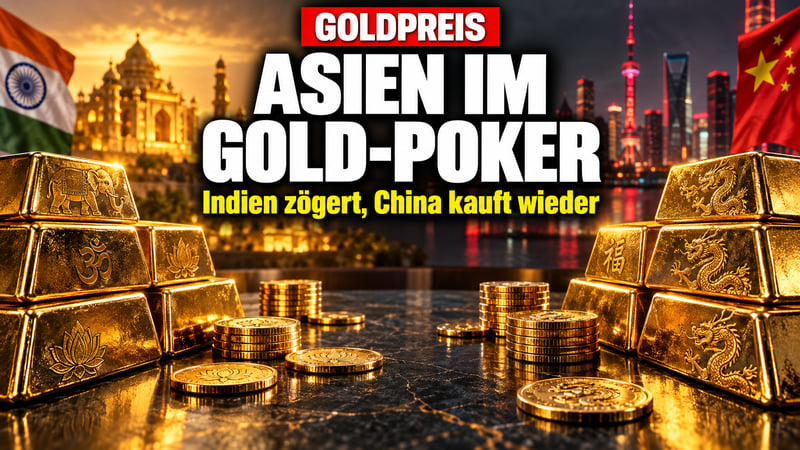 Gold-Poker in Asien: Inder drücken die Pausetaste, China kauft wieder