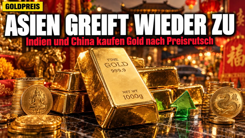 Gold-Rabatt lockt Asien: Indien und China greifen wieder zu!