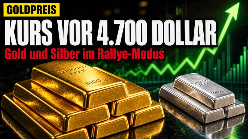 Gold-Rallye mit Ansage: Jetzt lockt die Marke von 4.700 Dollar