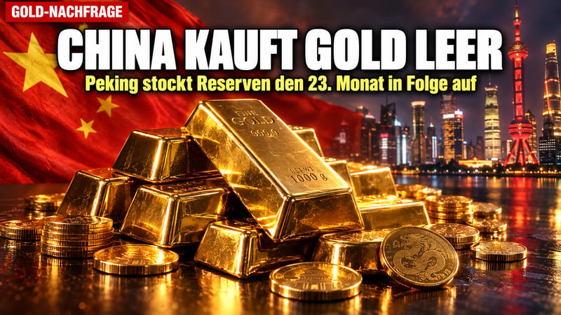 Gold-Rausch in Fernost: China kauft den Kursrutsch einfach weg!