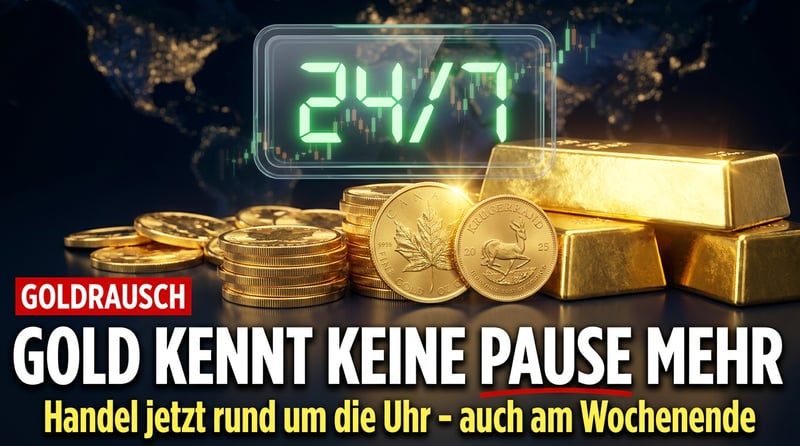 Gold rund um die Uhr: Der Run auf das Edelmetall kennt keine Wochenenden mehr