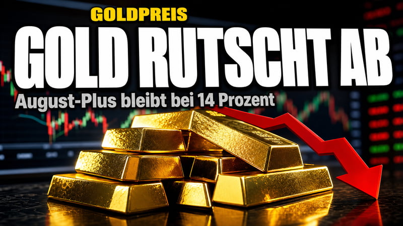 Gold rutscht vom Dreimonatshoch – doch der August bleibt fulminant