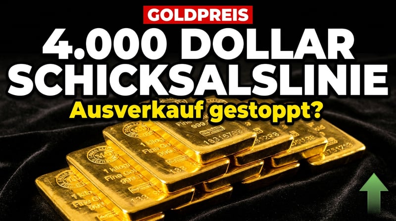 Gold trotzt dem Ausverkauf: Warum die 4.000-Dollar-Marke zur Schicksalslinie wird