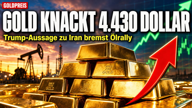 Gold trotzt dem Kriegslärm: Trump-Satz treibt Unze über 4.430 Dollar