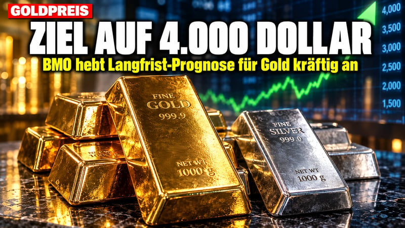 Gold trotzt dem Zinsschock: BMO hebt Langfrist-Ziel um 29 Prozent!