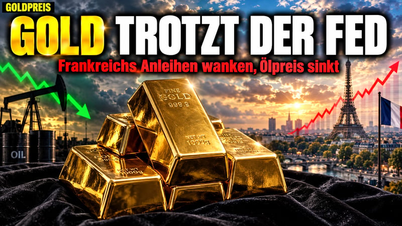 Gold trotzt der Fed: Ölpreis sinkt, Frankreichs Anleihen wanken!