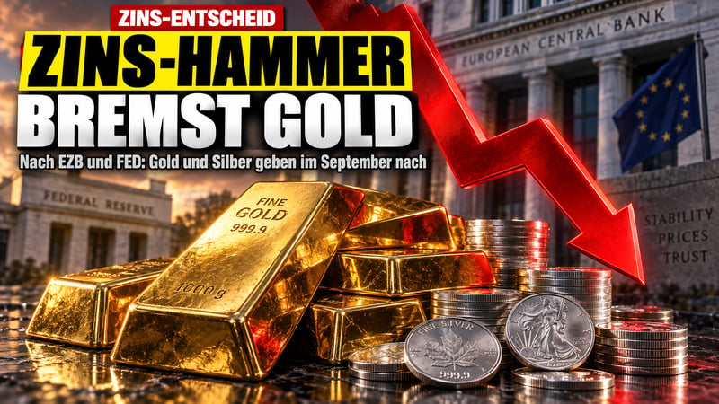 Gold und Silber: Kurze Atempause, dann kam der Zins-Hammer
