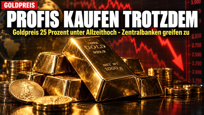 Gold unter Druck: Warum Profis trotzdem tonnenweise zugreifen