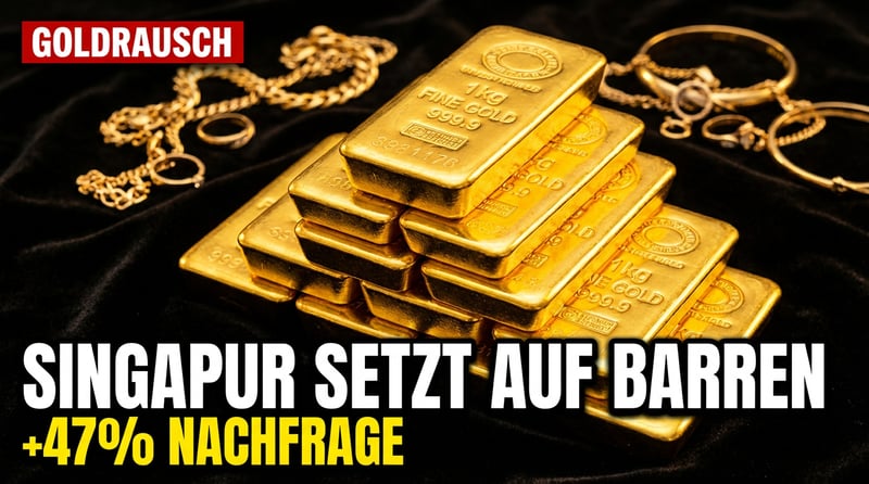 Goldbarren statt Glitzer: Singapurs Anleger kehren dem Schmuck den Rücken