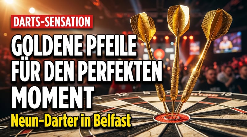 Goldene Pfeile für den perfekten Moment: Darts-Star Rock schreibt Geschichte in Belfast