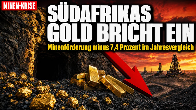 Goldland im Sinkflug: Südafrikas Minen brechen erneut ein