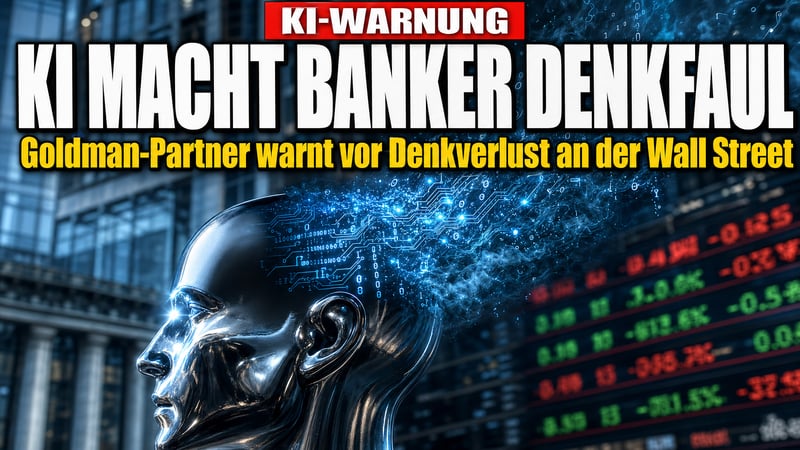 Goldman-Partner warnt: KI macht Banker zu Denkfaulen!