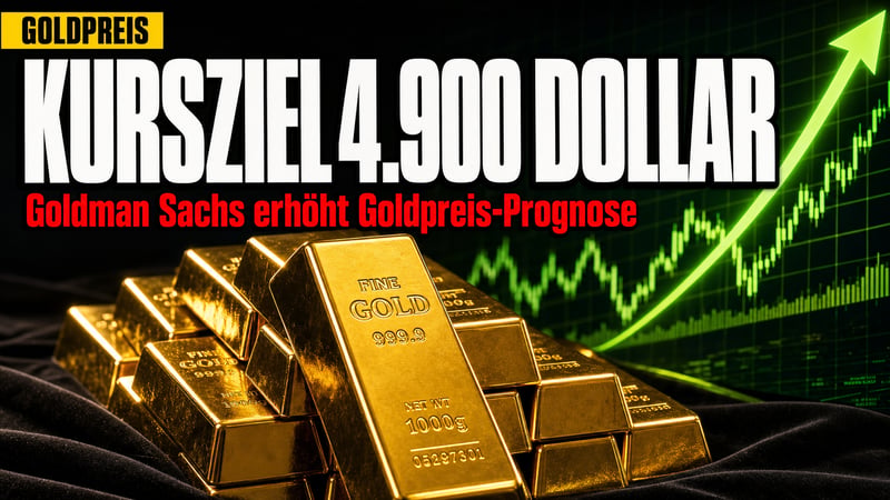 Goldman Sachs dreht bei: 4.900 Dollar Goldpreis im Visier!