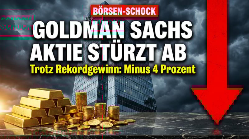 Goldman Sachs feiert Rekordquartal – doch die Börse quittiert den Erfolg mit Kursverlusten