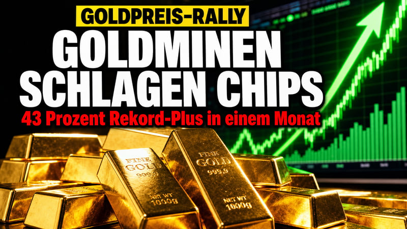 Goldminen schlagen die Chip-Rally: 43 Prozent in einem Monat!