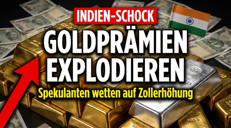 Goldprämien in Indien explodieren: Spekulanten wetten auf drastische Zollerhöhungen