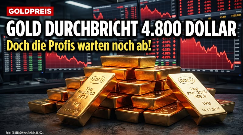 Goldpreis durchbricht 4.800-Dollar-Marke – Doch das große Geld wartet noch ab