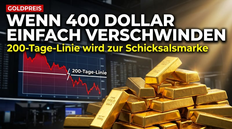 Goldpreis im Kreuzfeuer: Wenn die 200-Tage-Linie zur Schicksalsmarke wird