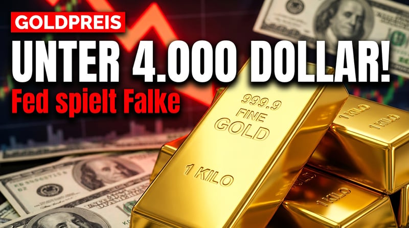 Goldpreis stürzt unter 4.000 Dollar: Wenn die Notenbanken bluffen und der Markt zittert