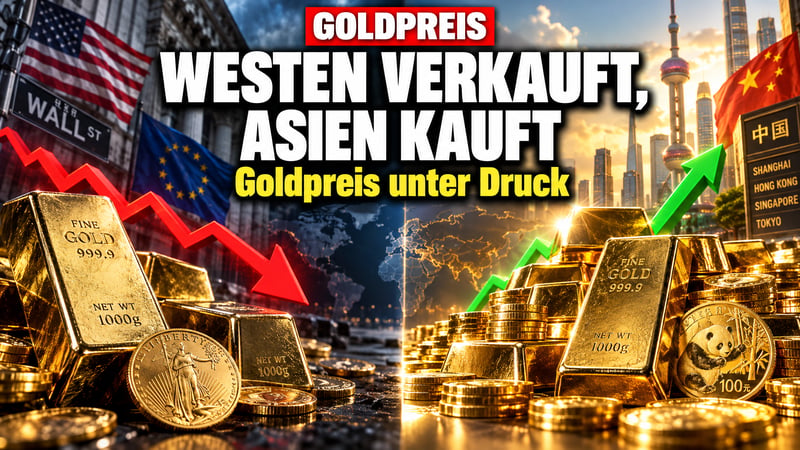 Goldpreis unter Druck: Der Westen verkauft, Asien kauft billig nach!