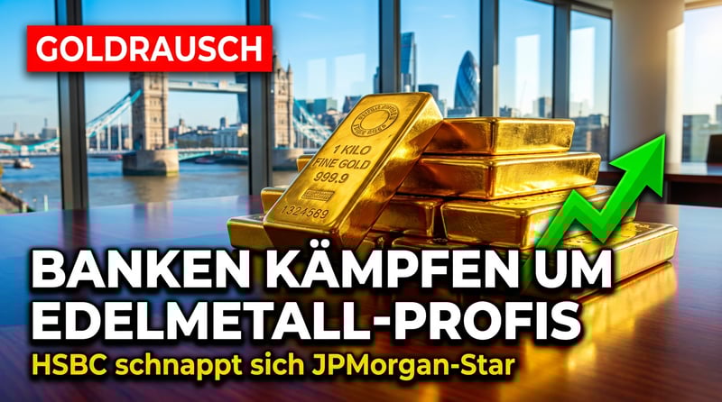 Goldrausch an der Themse: HSBC schnappt sich JPMorgan-Star – Banken kämpfen um die besten Edelmetall-Köpfe