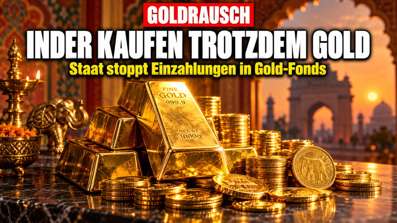 Goldrausch trotz Preisrutsch: Indien greift bei Gold-Fonds durch!