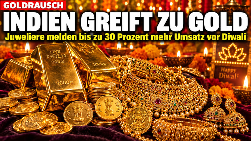 Goldrausch vor Diwali: Indien kauft – und der Staat tritt auf die Bremse