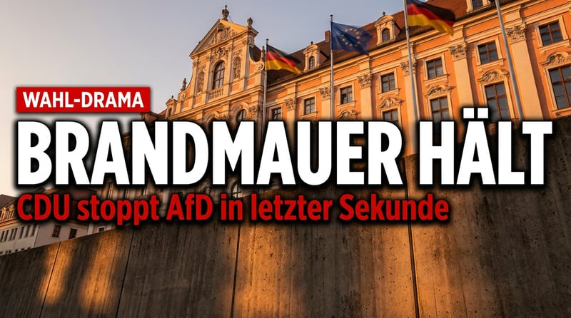 Görlitz: Wie die "Brandmauer" der CDU einen AfD-Sieg in letzter Sekunde verhinderte