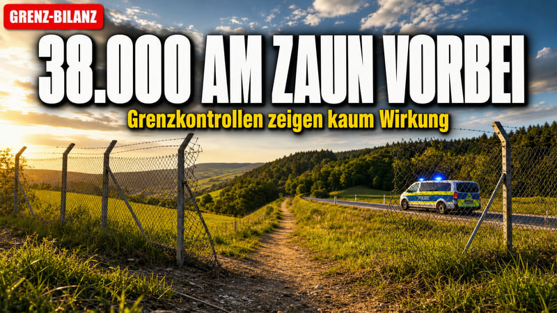 Grenzkontrollen als Kulisse? 38.000 Asylanträge kamen am Zaun vorbei