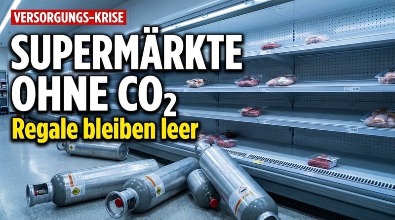Großbritannien am Rande der Versorgungskrise: Wenn das CO₂ knapp wird, bleiben die Regale leer