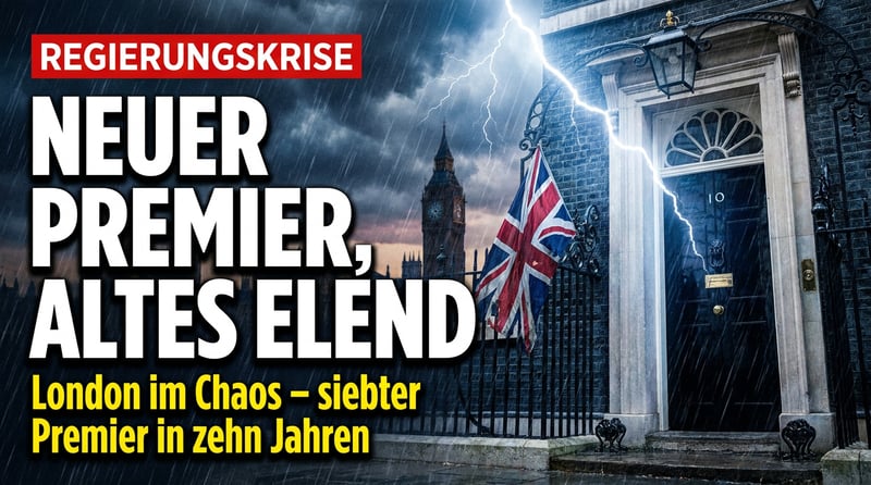 Großbritanniens Karussell der Krise: Neuer Premier, altes Elend