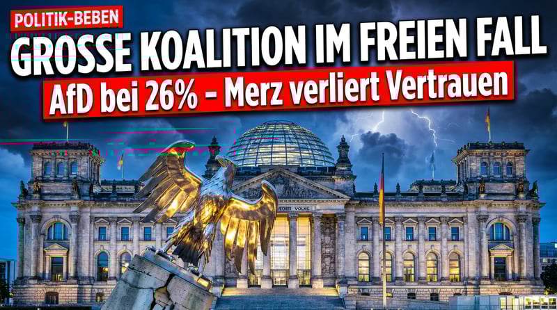 Große Koalition im freien Fall: AfD baut Vorsprung zum Jahresauftakt weiter aus