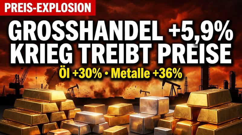 Großhandelspreise explodieren: Wenn Krieg und Steuerpolitik den deutschen Verbraucher ausbluten lassen