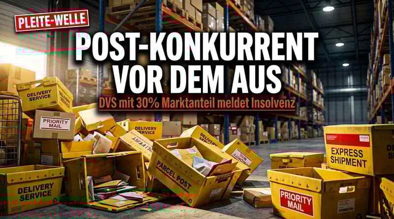 Größter Post-Konkurrent am Abgrund: DVS-Insolvenz entlarvt den Wettbewerbswahnsinn im deutschen Briefmarkt