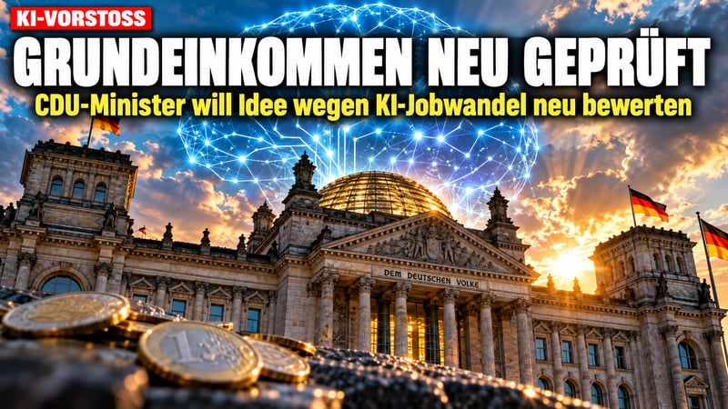 Grundeinkommen durch die Hintertür? CDU-Minister wagt neuen KI-Vorstoß