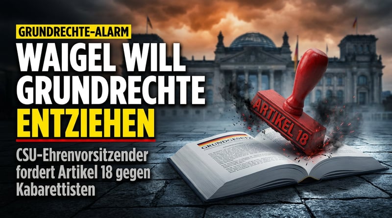 Grundrechtsentzug als Bühnenprogramm: Waigel will Kabarettisten vorführen – die AfD soll leben dürfen