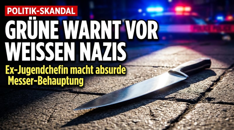 Grüne Ex-Jugendchefin entdeckt neue Bedrohung: Der weiße Messermann