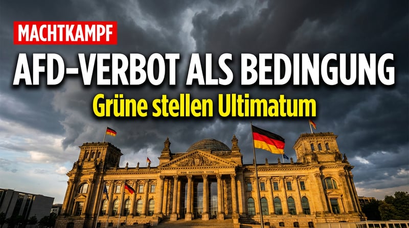 Grüne fordern AfD-Verbot als Koalitionsbedingung: Demokratie oder Diktatur?