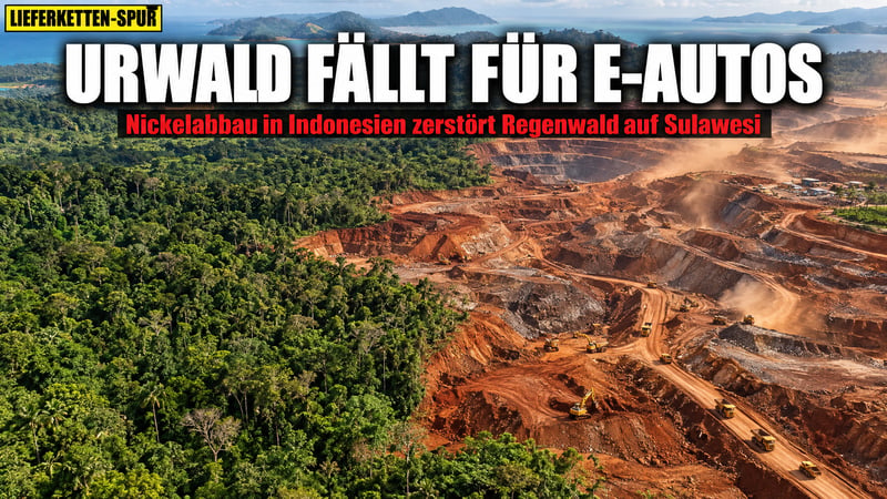 Grüne Lüge? Für deutsche E-Autos fällt Indonesiens Urwald