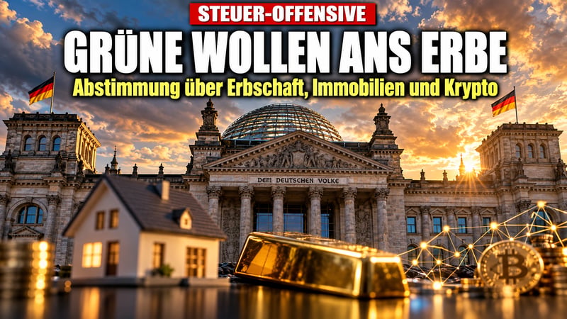 Grüne Steuer-Offensive: Jetzt geht es an Erbe, Immobilien und Krypto!