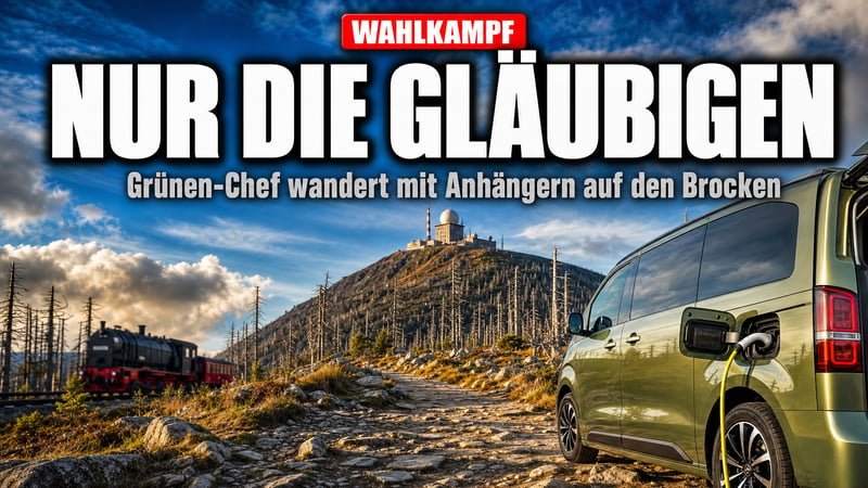 Grünen-Chef auf dem Brocken: „Es kommen nur die Gläubigen“