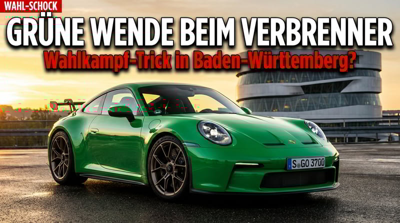 Grüner Etikettenschwindel: Özdemirs Partei entdeckt kurz vor der Wahl plötzlich ihre Liebe zum Verbrenner