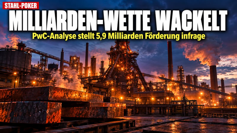 Grüner-Stahl-Poker: Verzockt Berlin 5,9 Milliarden Steuergeld?