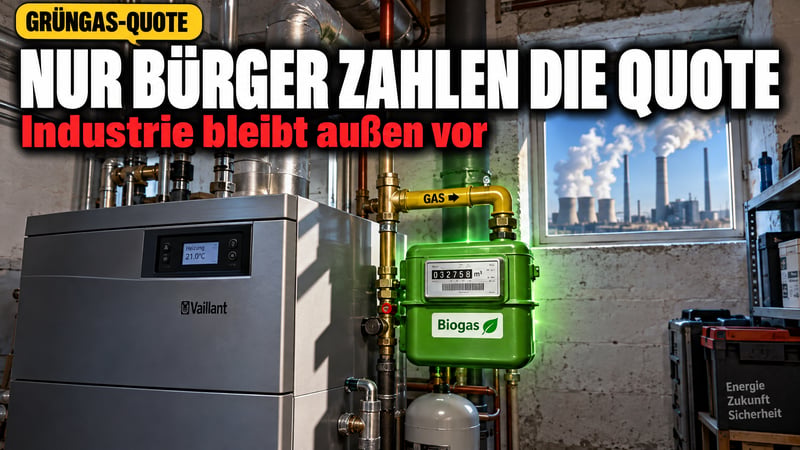 Grüngas-Hammer: Nur Privathaushalte sollen die Heizwende zahlen!